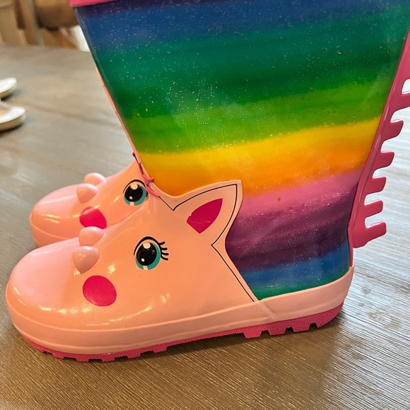 Girls KomForme Rainboots - size 2 - Picture 5 of 7